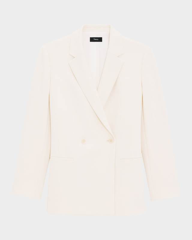 Relaxed Double-Breasted Jacket